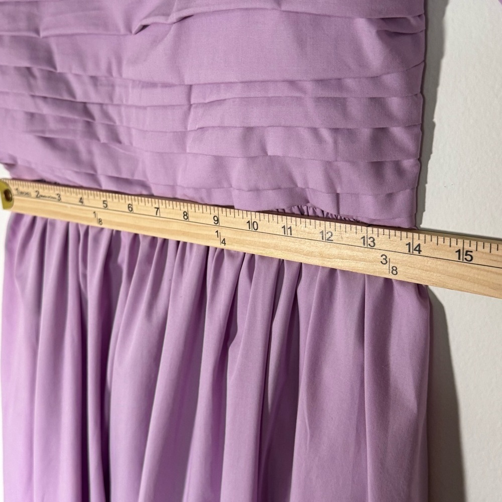 Abercrombie & Fitch Emerson Poplin Puff Sleeve Lavender Midi Dress Med Tall - Picture 9 of 13